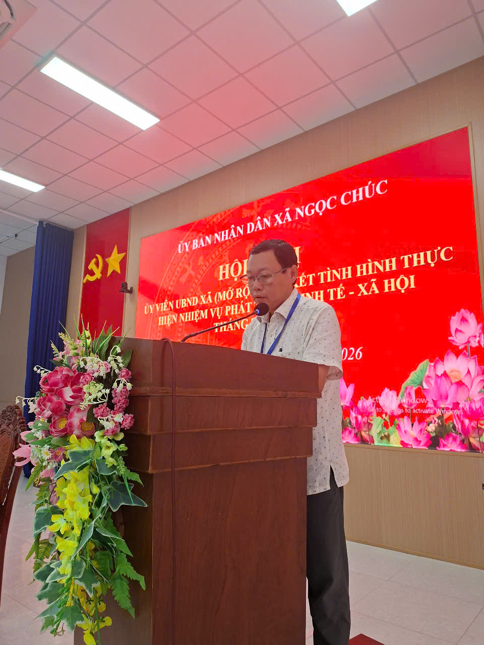 Đại diện Phòng Kinh tế tham gia phát biểu và giải trình các nội dung có liên quan tại Hội nghị