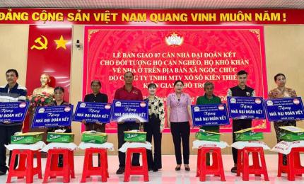 Lễ bàn giao 07 căn nhà Đại đoàn kết