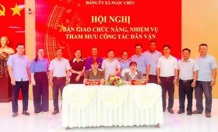 Hội nghị bàn giao chức năng, nhiệm vụ tham mưu về công tác dân vận từ Ban Xây dựng Đảng Đảng ủy về Ủy ban Mặt trận Tổ quốc Việt Nam xã