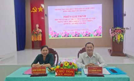 phiên giải trình về những vấn đề cử tri và Nhân dân quan tâm