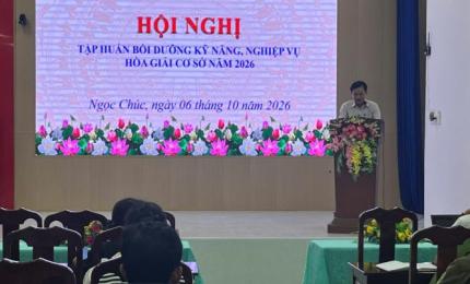 tập huấn kiến thức pháp luật và kỹ năng, nghiệp vụ hòa giải ở cơ sở