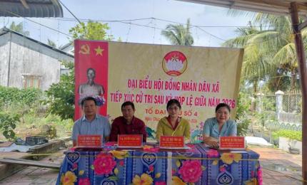 ổ đại biểu HĐND xã số 4 tiếp xúc cử tri sau Kỳ họp thường lệ giữa năm 2026